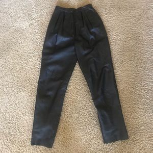 Rockin’ Vintage leather high waisted pants